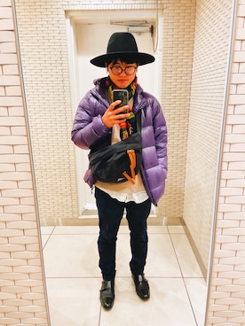 「AIGLE（エーグル）のアイテム（ジャケット/アウター）」を使った、トレンディヴンさん（メンズ・170cm）の冬コーディネート