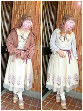 「axes femme（アクシーズファム）のアイテム（キャミソール）」を使った、￡ukαさん（レディース・158cm）の春コーディネート