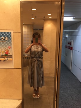 「UNTITLED（アンタイトル）のアイテム（スカート）」を使った、はろーぴーちさん（レディース・163cm）の夏コーディネート