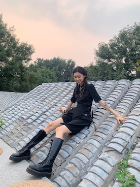 「PRADA（プラダ）のアイテム（ワンピース/ドレス）」を使った、jyoseiiさん（レディース・176cm）の夏コーディネート