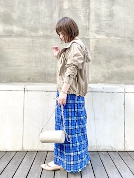 「RIVEDROITE」｜「アイテム（ブルゾン）」を使った、miyabiさん（レディース・155cm）の冬コーディネート
