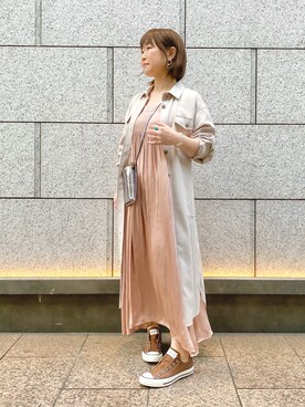 「RIVEDROITE」｜「アイテム（その他アウター）」を使った、miyabiさん（レディース・155cm）の冬コーディネート
