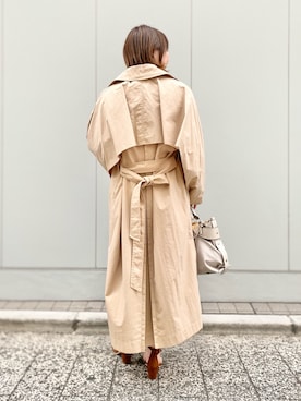 「RIVEDROITE」｜「アイテム（その他アウター）」を使った、miyabiさん（レディース・155cm）の冬コーディネート