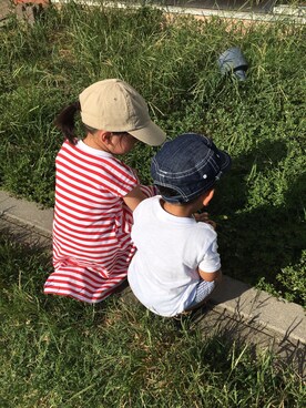 ＊Rikako＊さんの「【Lee】KIDS 6P CAP COTTON TWILL/リー　キッズ6パネル　キャップ　コットンツイル」を使ったコーディネート