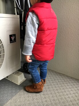 「GAP（ギャップ）の1969 マイ ファースト レギンス ジーンズ (ベビー)（デニムパンツ）」を使った、＊Rikako＊さん（キッズ・90cm）の秋コーディネート