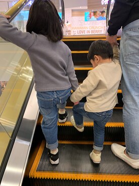 「GAP（ギャップ）の1969 マイ ファースト レギンス ジーンズ (ベビー)（デニムパンツ）」を使った、＊Rikako＊さん（キッズ・100cm）の春コーディネート