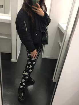 「G.V.G.V.（ジーヴィージーヴィー）のアイテム（その他アウター）」を使った、あさんがーさん（レディース・157cm）の冬コーディネート