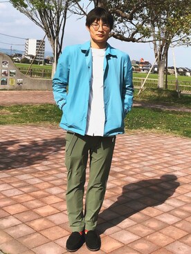 「417 EDIFICE（フォーワンセブンエディフィス）のアイテム（ブルゾン）」を使った、てすたーさん（メンズ・178cm）の春コーディネート