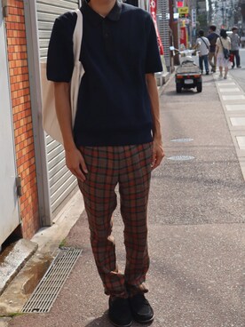 「417 EDIFICE（フォーワンセブンエディフィス）のアイテム（ローファー）」を使った、てすたーさん（メンズ・178cm）の夏コーディネート