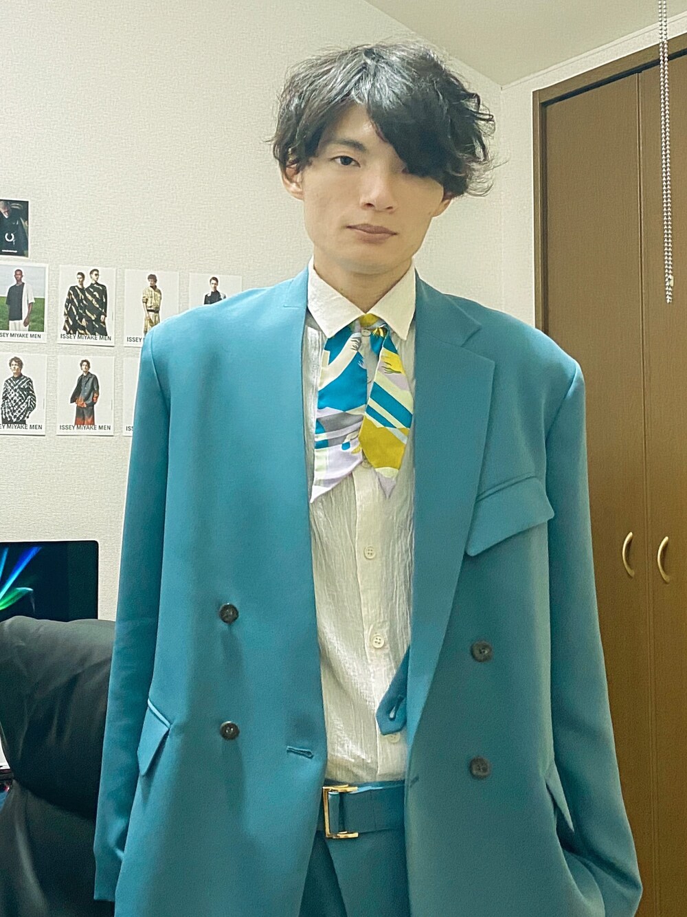 CULLNI（クルニ）の「2021春夏 アシンメトリーラペルダブルジャケット
