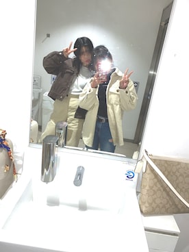 「one way（ワンウェイ）のアイテム（その他アウター）」を使った、new_xg9347さん（レディース・147cm）の冬コーディネート