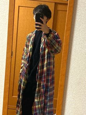 「Scye（サイ）のアイテム（トップス）」を使った、なちさん（メンズ・172cm）の冬コーディネート