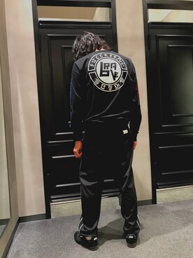 「DIESEL（ディーゼル）のMEN’S　Tシャツ（Tシャツ/カットソー、ブラック系）」を使った、Yamadamotoki1さん（メンズ・177cm）の夏コーディネート