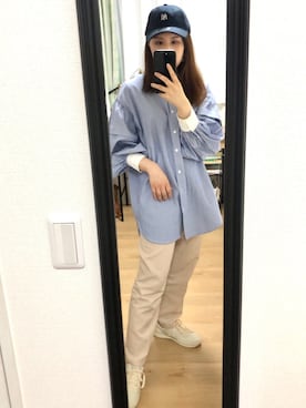 「別注スニーカー」｜rieko✴︎さん（レディース・156cm）の春コーディネート