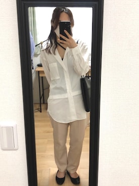 「プラスJ」｜「アイテム（キャミソール）」を使った、rieko✴︎さん（レディース・156cm）の春コーディネート