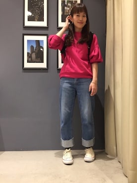 「marimekko（マリメッコ）のアイテム」を使った、mamiraさん（レディース・156cm）の冬コーディネート