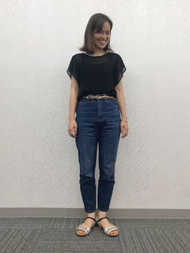 「URBAN RESEARCH ROSSO WOMEN（アーバンリサーチ　ロッソ）のアイテム（シューズ）」を使った、mamiraさん（レディース・156cm）の夏コーディネート