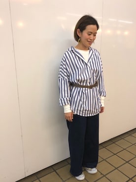 「AMERICAN HOLIC」｜mamiraさん（レディース・156cm）の冬コーディネート