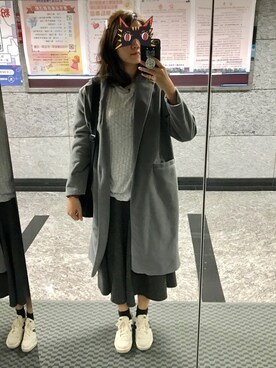 「working style」｜「アイテム（スウェット）」を使った、Sasa さん（レディース・170cm）の秋コーディネート
