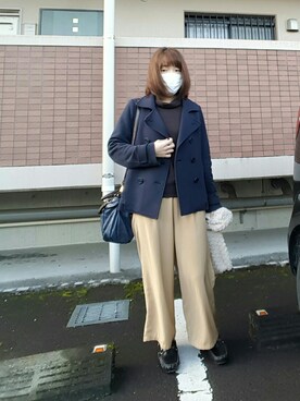 「OZOC（オゾック）のアイテム（腕時計）」を使った、るりさん（レディース・155cm）の冬コーディネート