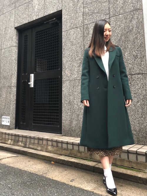 美品✨ Loveless ダブルチェスターコート ウール グリーン Aライン 20181023160832585_500.jpg