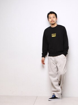 「BYRD（バード）のアイテム」を使った、Matsuda Koichiさん（メンズ・168cm）の秋コーディネート