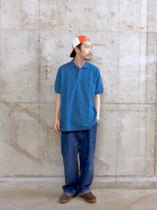 Matsuda Koichi使用「LACOSTE（★MonoMax4月号掲載商品★【LACOSTE/ラコステ】別注カノコBIGポロシャツ）」的時尚穿搭