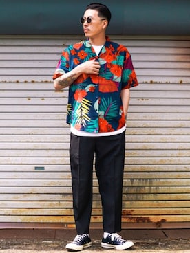 カズンコさん（メンズ・180cm）の春コーディネート