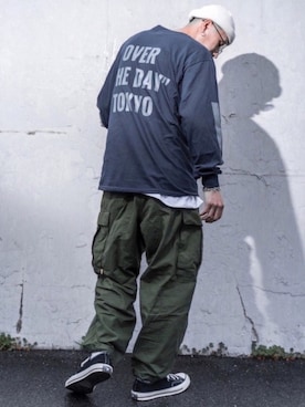 「アイテム（ニットキャップ/ビーニー）」を使った、カズンコさん（メンズ・180cm）の春コーディネート