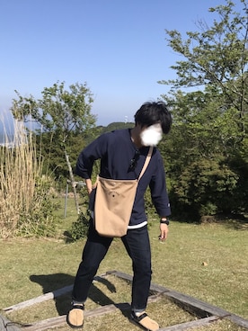 「アイテム（化粧水）」を使った、sakotsuさん（メンズ・168cm）の春コーディネート