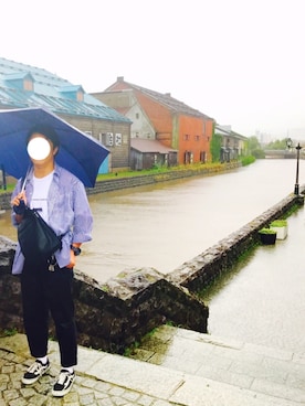 「HARE（ハレ）のアイテム（キーケース/キーアクセサリー）」を使った、sakotsuさん（メンズ・168cm）の夏コーディネート