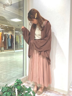 「Crisp（クリスプ）のアイテム（ヘアアクセサリー）」を使った、akaneさん（レディース・153cm）の春コーディネート