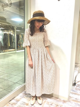 「Crisp（クリスプ）のアイテム（帽子）」を使った、akaneさん（レディース・153cm）の春コーディネート