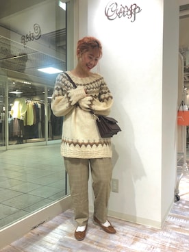 「クリスプ」｜「アイテム（パンプス）」を使った、akaneさん（レディース・153cm）の秋コーディネート