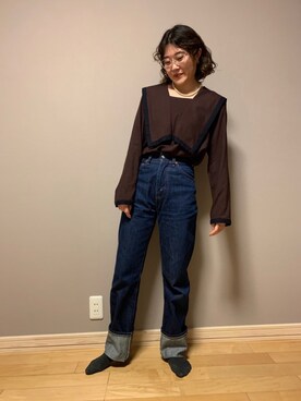 「リーバイス」｜REINA.さん（レディース・159cm）の春コーディネート