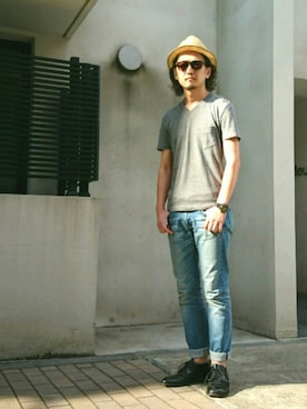 中年アシベさん（メンズ・170cm）の夏コーディネート