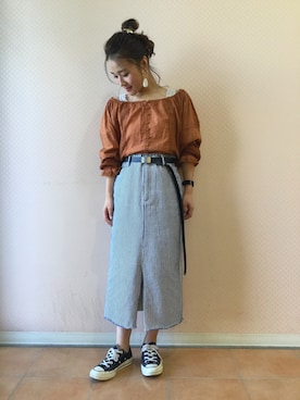 「アイテム（ピアス（両耳用））」を使った、tsukiさん（レディース・150cm・20代）の春コーディネート