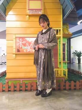 「axes femme（アクシーズファム）のアイテム（スウェット）」を使った、Meschaosさん（レディース・155cm）の冬コーディネート