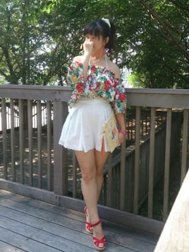 「Doシンプル部」｜「アイテム（福袋/福箱）」を使った、こうめさん（レディース・155cm）の夏コーディネート