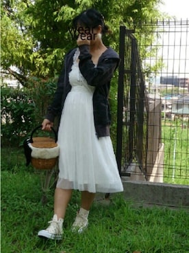「部屋着」｜「アイテム（アクセサリー）」を使った、こうめさん（レディース・155cm）の秋コーディネート