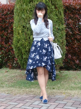 「Doシンプル部」｜「アイテム（デニムジャケット）」を使った、こうめさん（レディース・155cm）の春コーディネート
