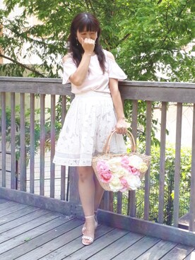 「smork（スモーク）のアイテム」を使った、こうめさん（レディース・155cm）の秋コーディネート