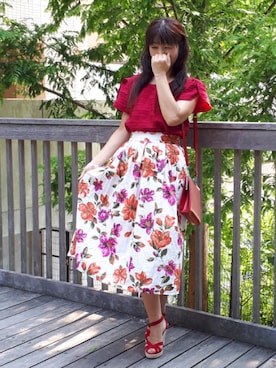 「BONICA DOT（ボニカドット）のアイテム」を使った、こうめさん（レディース・155cm）の秋コーディネート