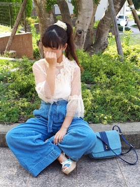 「Labyrinth（ラビリンス）のアイテム」を使った、こうめさん（レディース・155cm）の秋コーディネート