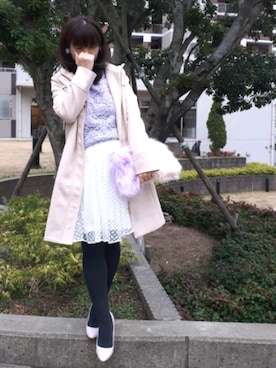 「3色コーデ」｜「アイテム（その他）」を使った、こうめさん（レディース・155cm）の冬コーディネート