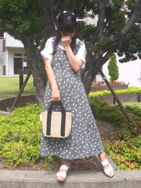 「Doシンプル部」｜「アイテム（その他）」を使った、こうめさん（レディース・155cm）の夏コーディネート