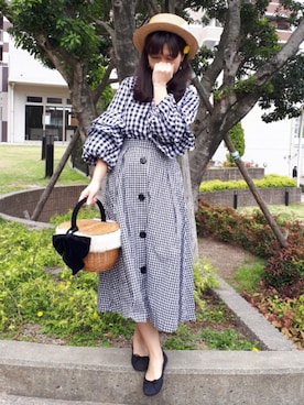 「Cherry Ann（チェリーアン）のアイテム」を使った、こうめさん（レディース・155cm）の夏コーディネート