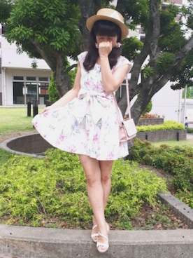 「BONICA DOT（ボニカドット）のアイテム」を使った、こうめさん（レディース・155cm）の夏コーディネート