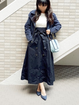 「Miminy Piminy（ミミニー ピミニー）のアイテム（シューズ）」を使った、こうめさん（レディース・155cm）の秋コーディネート