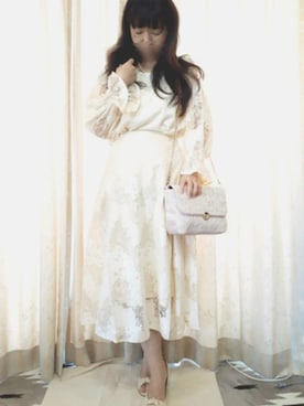 「pearl（パール）のアイテム」を使った、こうめさん（レディース・155cm）の春コーディネート